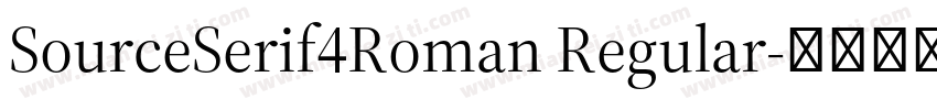 SourceSerif4Roman Regular字体转换